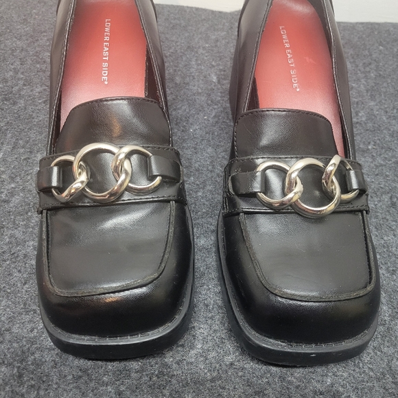 Vintage 90s Lower East Side Platform Oxford School girl chunky heel Y2K SIZE 9 - Picture 2 of 16